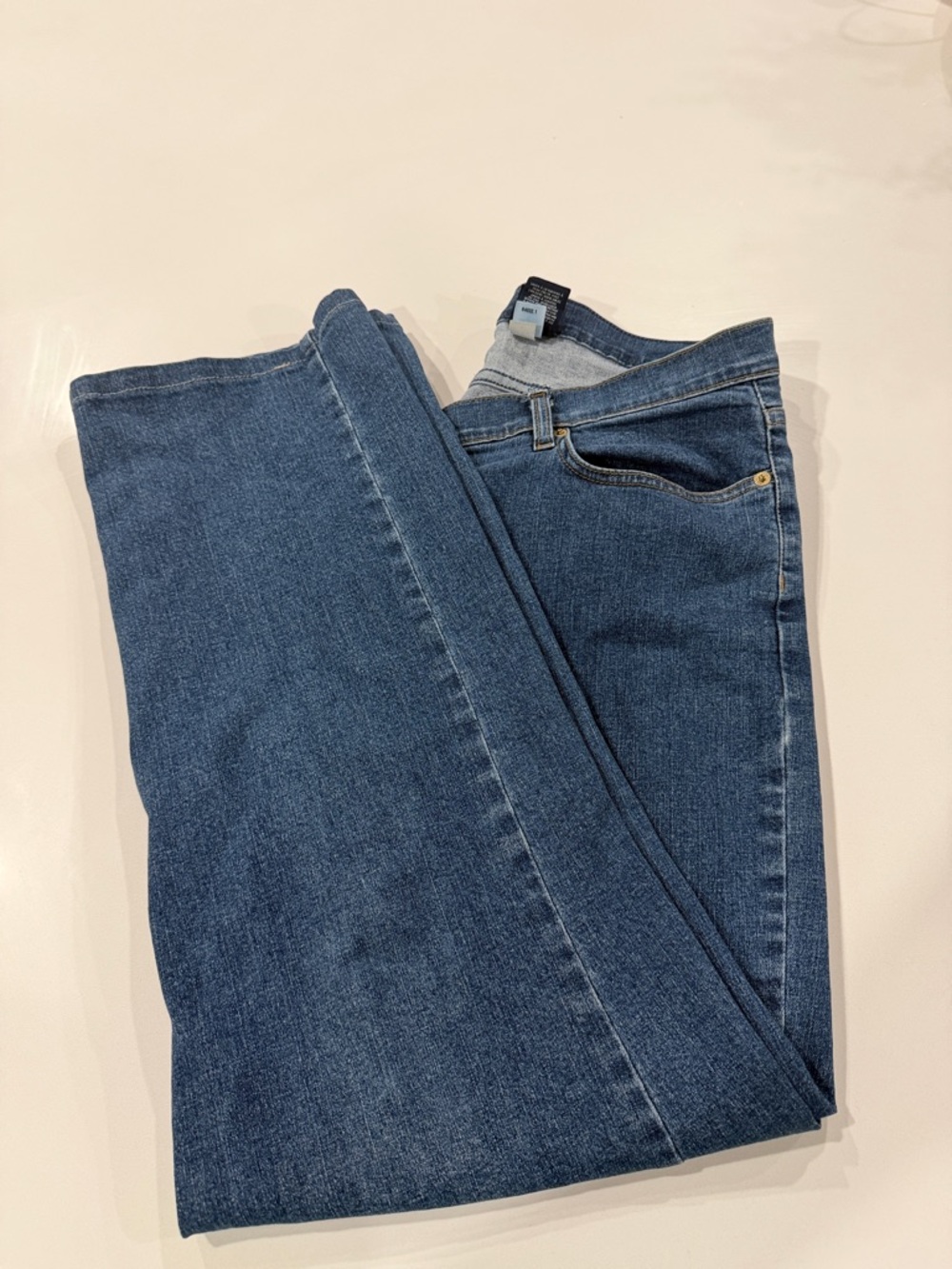 16R Liz Claiborne Classic Dark Blue Straight-Leg Jeans